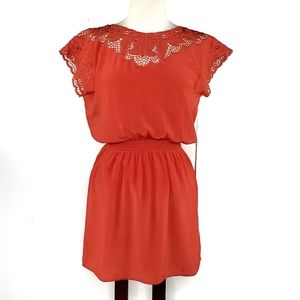 Line & Dot Revolve Silk Lace Dress NWT S